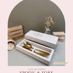 Spoon & Fork Set In Ayu Slide Box