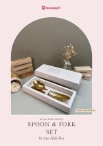 Spoon & Fork Set In Ayu Slide Box