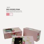 Brownies Almond In Bertha Box - Red Roses Pink