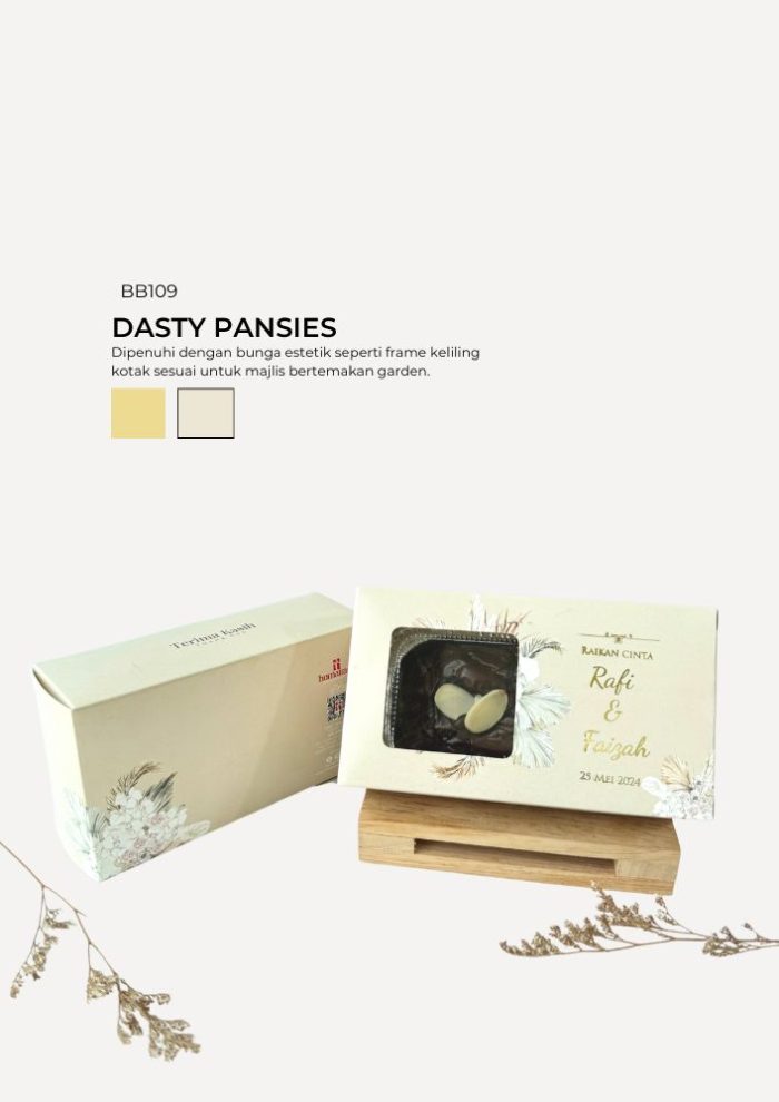 Brownies Almond In Bertha Box - Dasty Pansies - Image 1