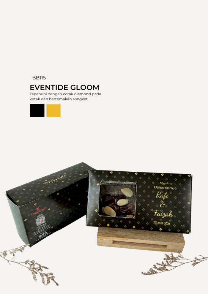 Brownies Almond In Bertha Box - Eventide Gloom - Image 1