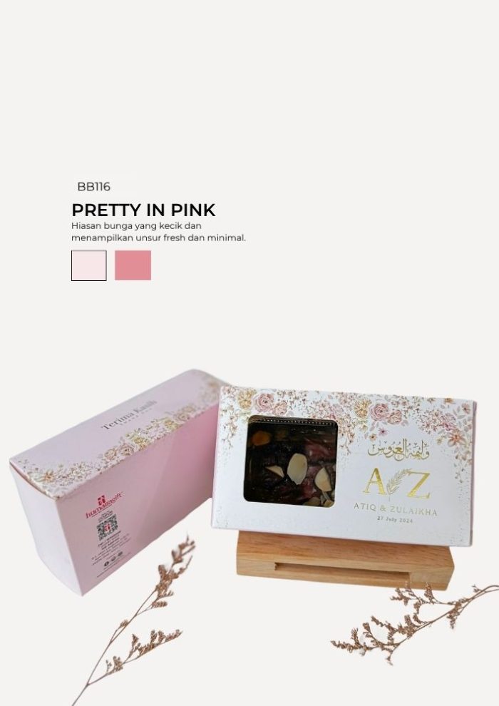 Brownies Almond In Bertha Box - Pretty In Pink - Image 1