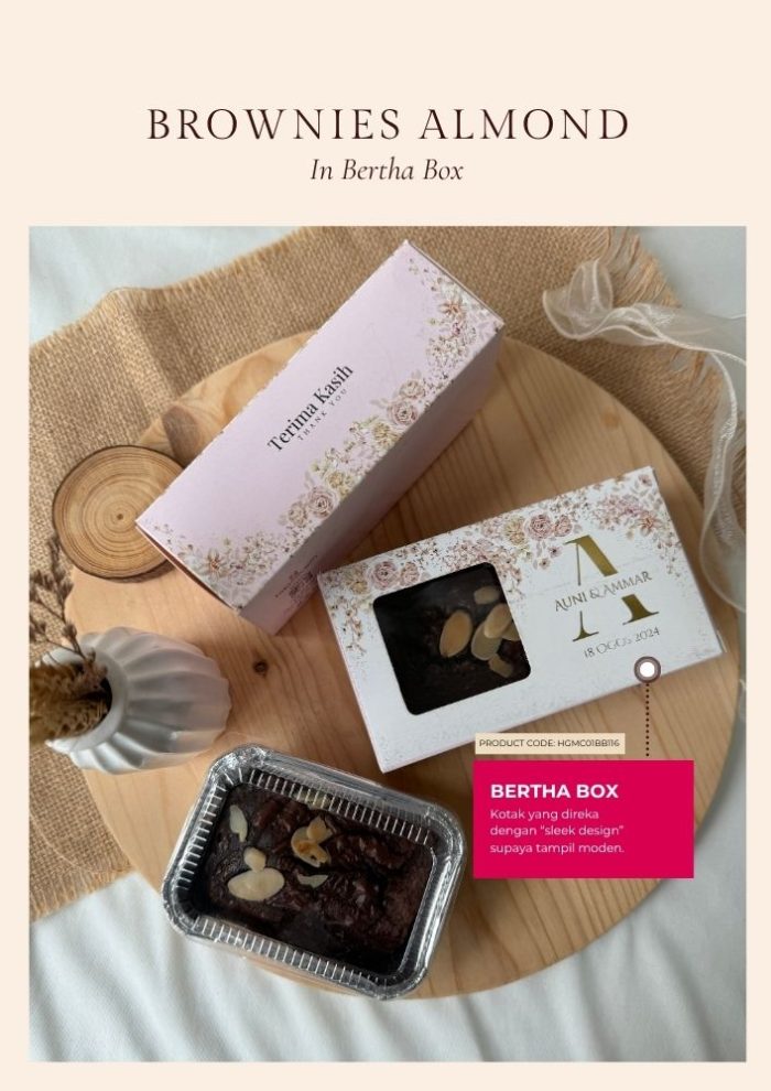Brownies Almond In Bertha Box - Classic Baby Blue - Image 2