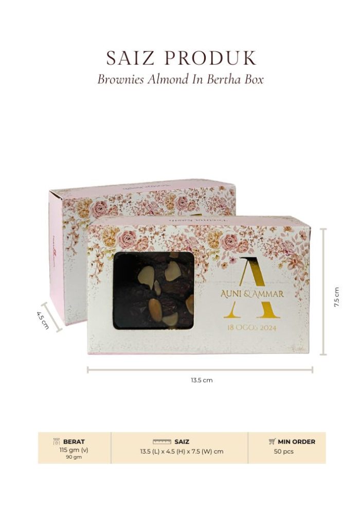 Brownies Almond In Bertha Box - Classic Baby Blue - Image 7