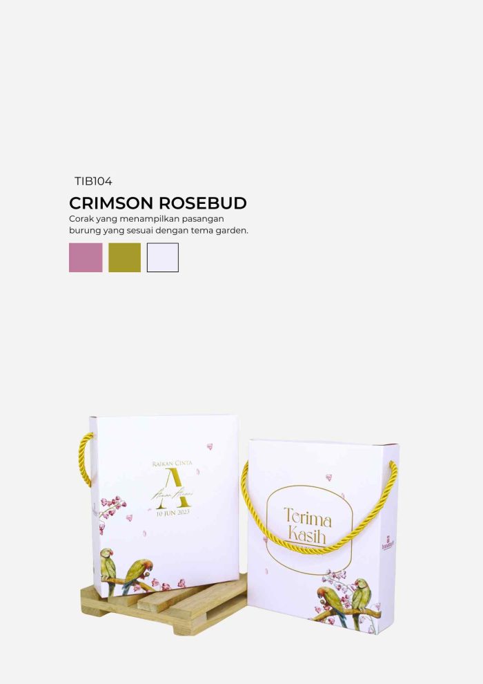 Butter Cookies in Tirana Box - Crimson Rosebud - Image 1