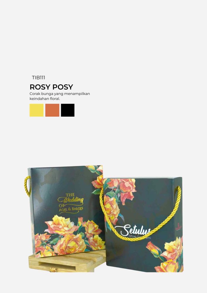Butter Cookies in Tirana Box - Rosy Posy - Image 1