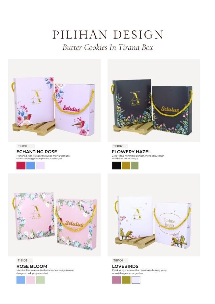Butter Cookies in Tirana Box - Flowery Hazel - Image 12