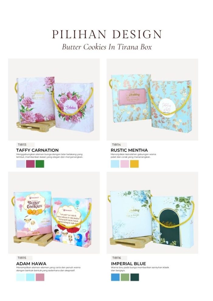 Butter Cookies in Tirana Box - Flowery Hazel - Image 15