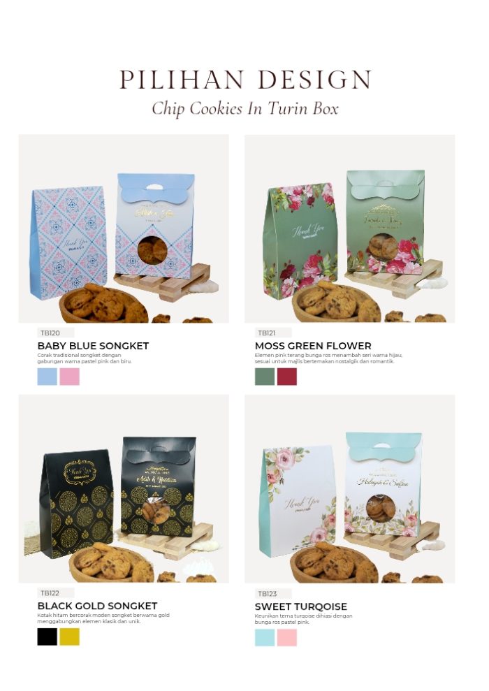 Chip Cookies 8pcs In Turin Box - Moss Green - Image 11