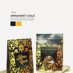 Chip Cookies 8pcs In Turin Box - Ornament Gold