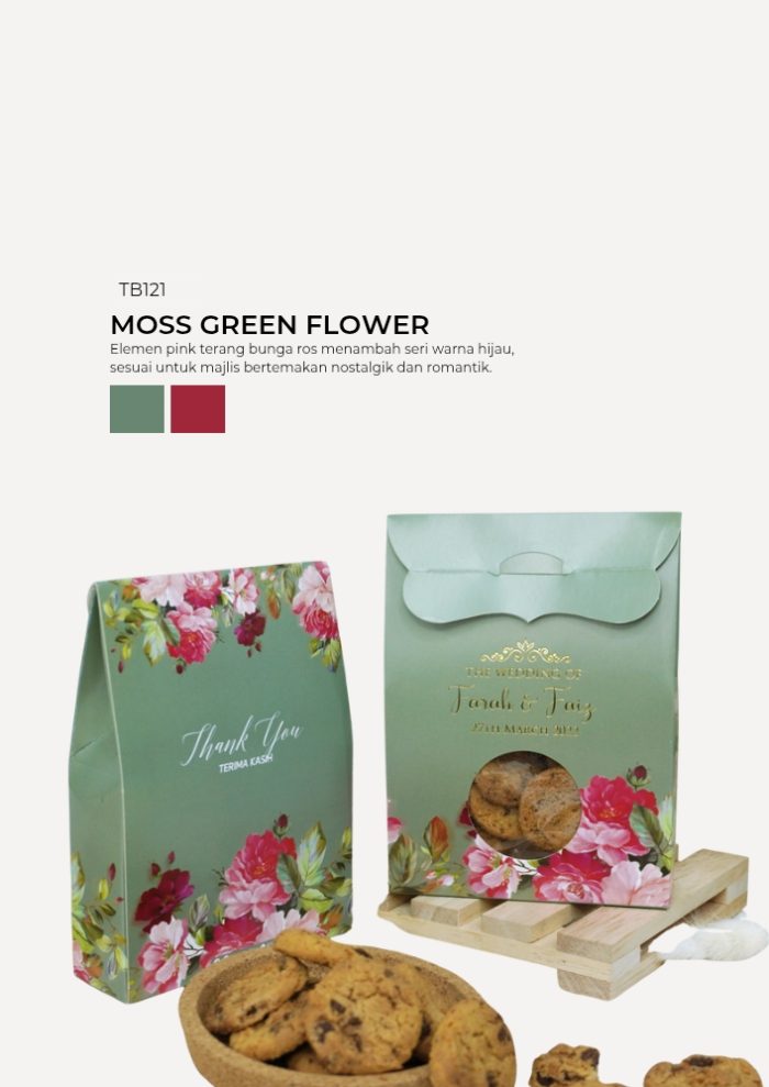 Chip Cookies 8pcs In Turin Box - Moss Green - Image 1