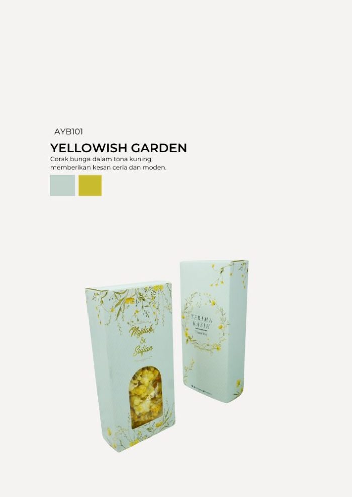Caramel Popcorn In Aydin Box - Yellowish Garden - Image 1