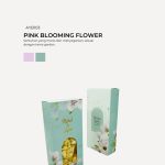 Caramel Popcorn In Aydin Box - Pink Blooming Flower