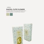 Caramel Popcorn In Aydin Box - Pastel Cute Flower