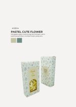 Caramel Popcorn In Aydin Box - Pastel Cute Flower