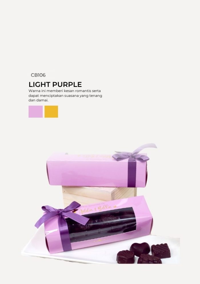 Praline Chocolate in Cabana Box- Light Purple - Image 1