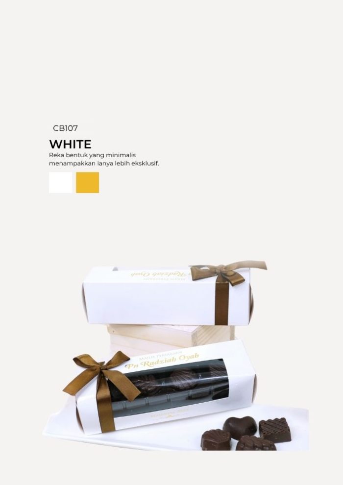 Praline Chocolate in Cabana Box- White - Image 1