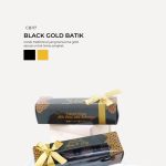 Praline Chocolate in Cabana Box- Black Gold Batik