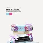 Praline Chocolate in Cabana Box- Blue Carnation