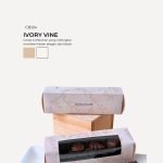 Praline Chocolate in Cabana Box- Ivory Vine