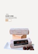 Praline Chocolate in Cabana Box- Ivory Vine