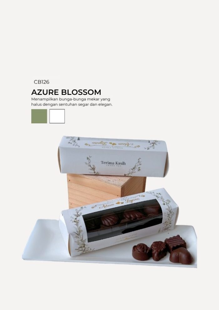Praline Chocolate in Cabana Box- Azure Blossom - Image 1