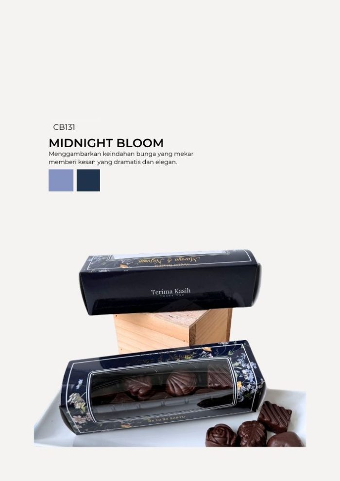 Praline Chocolate in Cabana Box- Midnight Bloom - Image 1