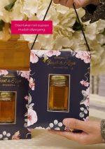 Honey Hexagon Jar In Modena Box - Peach Floral - Image 6
