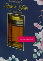 Honey Hexagon Jar In Modena Box - Peach Floral - Image 7