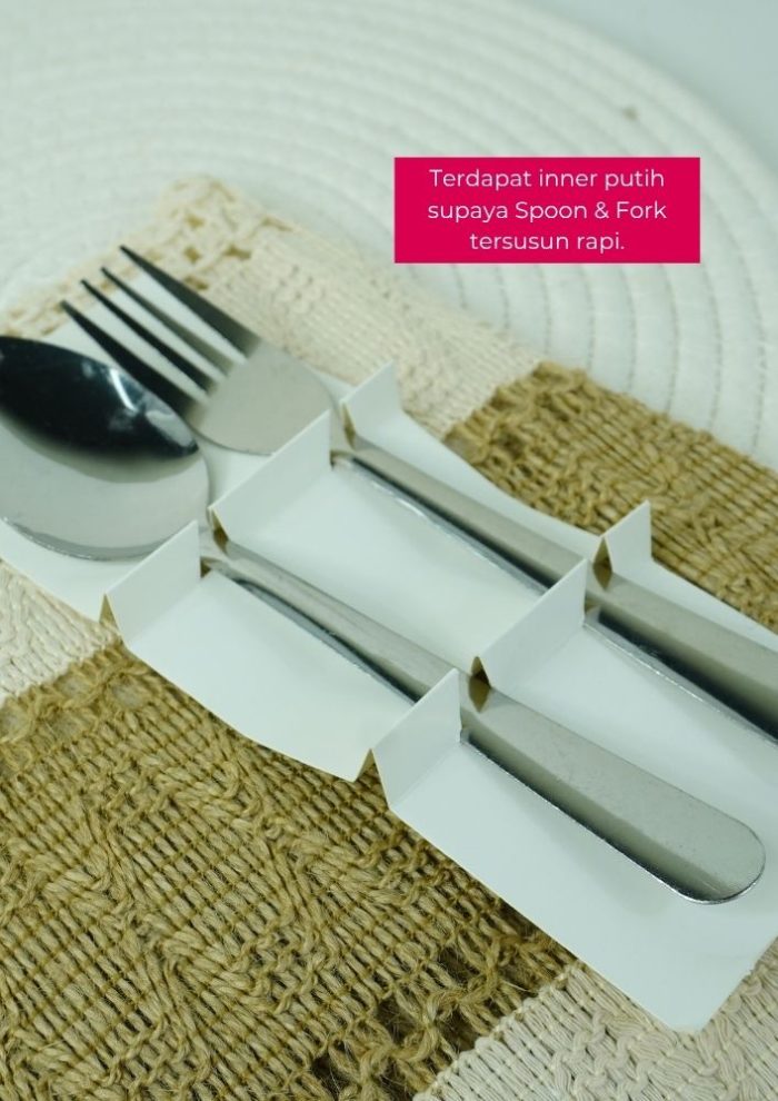 Spoon & Fork In Venice Box - Turqoise Vintage Rose - Image 8