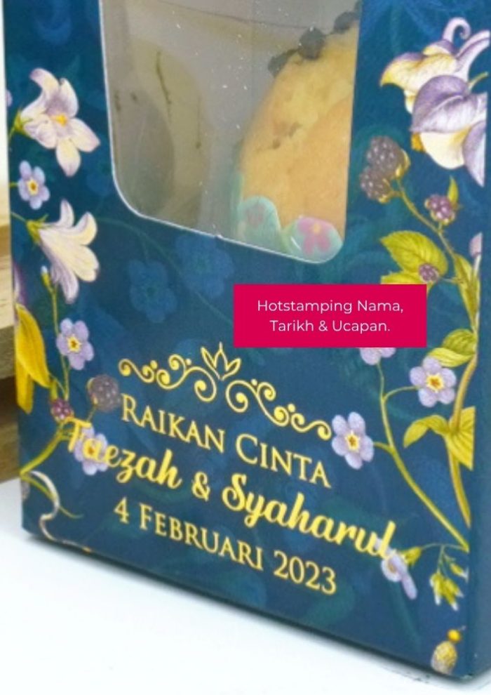 Muffin Choc Chip In Savonnah Box - Evergreen Songket - Image 8