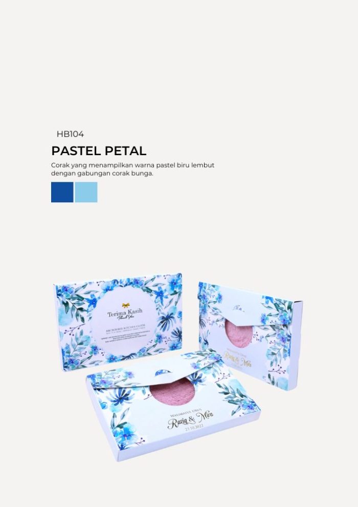 Microfiber Towel In Haeju Box - Pastel Petals - Image 1