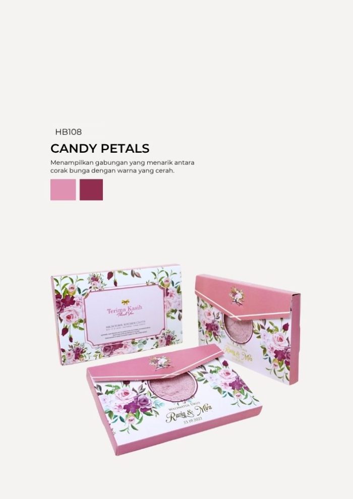 Microfiber Towel In Haeju Box - Candy Petals - Image 1