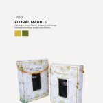Jam Hexagon Jar In Modena Box - Floral Marble