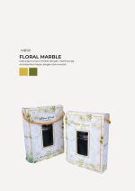 Honey Hexagon Jar In Modena Box - Floral Marble