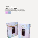 Honey Hexagon Jar In Modena Box - Candy Marble