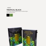 Honey Hexagon Jar In Modena Box - Tropical Black