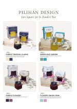 Jam Square Jar In Zundert Box - Black Gold Songket - Image 11