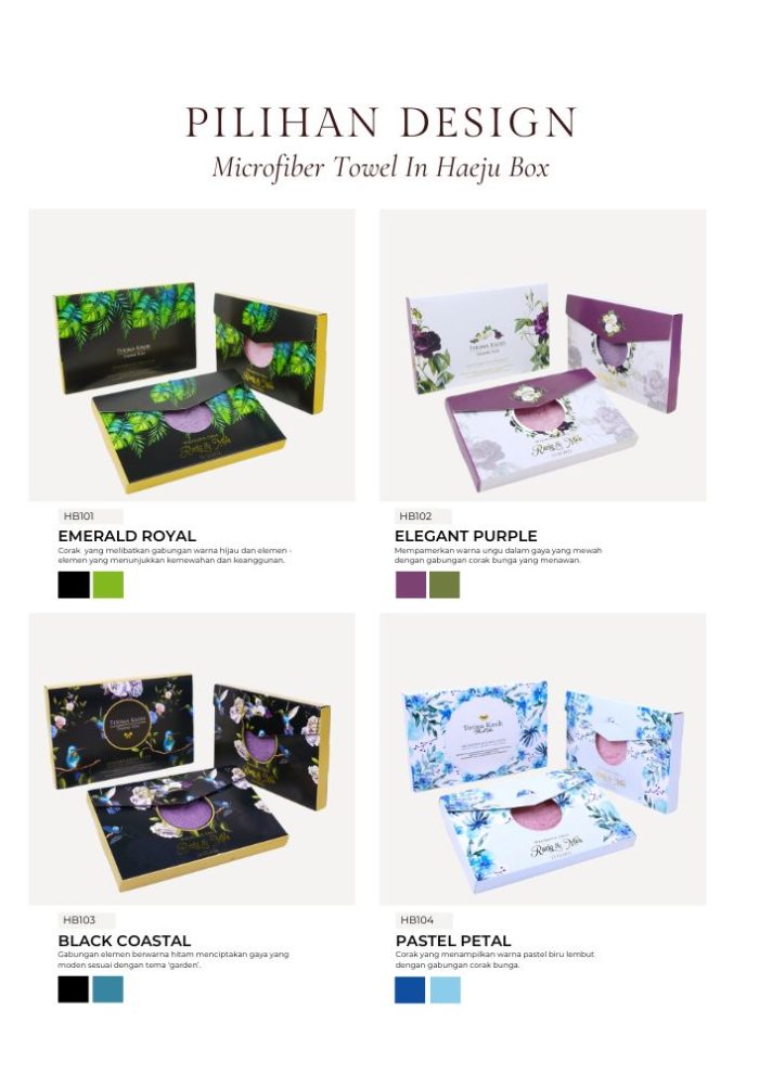Microfiber Towel In Haeju Box - Elegant Purple - Image 9