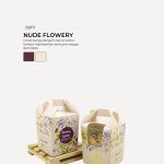 Muffin Choc Chip In Savonnah Box - Nude Flowery