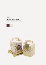Muffin Choc Chip In Savonnah Box - Nude Flowery