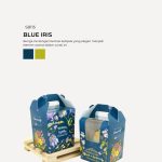 Muffin Choc Chip In Savonnah Box - Blue Iris