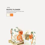 Muffin Choc Chip In Savonnah Box - Rustic Flower