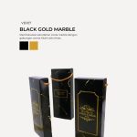 Spoon & Fork In Venice Box - Black Gold Marble