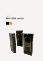 Spoon & Fork In Venice Box - Black Gold Marble