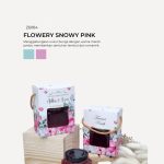 Honey Square Jar In Zundert Box - Flowery Snowy Pink