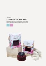 Honey Square Jar In Zundert Box - Flowery Snowy Pink