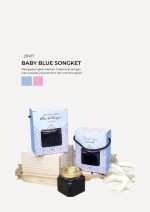 Honey Square Jar In Zundert Box - Baby Blue Songket