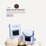 Jam Square Jar In Zundert Box - Baby Blue Songket