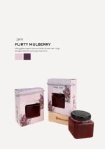 Jam Square Jar In Zundert Box - Flirty Mulberry